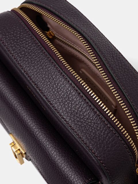 Coccinelle torebka skórzana kolor fioletowy E1 MF6 15 02 01