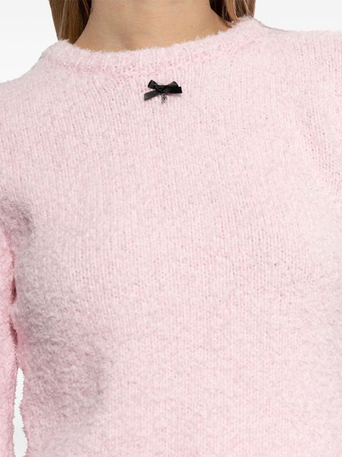 ROTATE BIRGER CHRISTENSEN bow-detail sweater - Pink