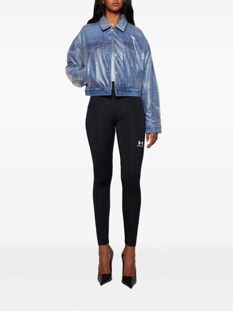 Alexander Wang denim-effect puffer jacket - Blue - zdjęcie produktu nr 2