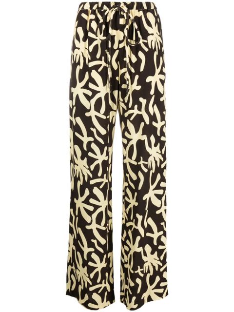 Nanushka abstract-print drawstring trousers - Black - zdjęcie produktu nr 1