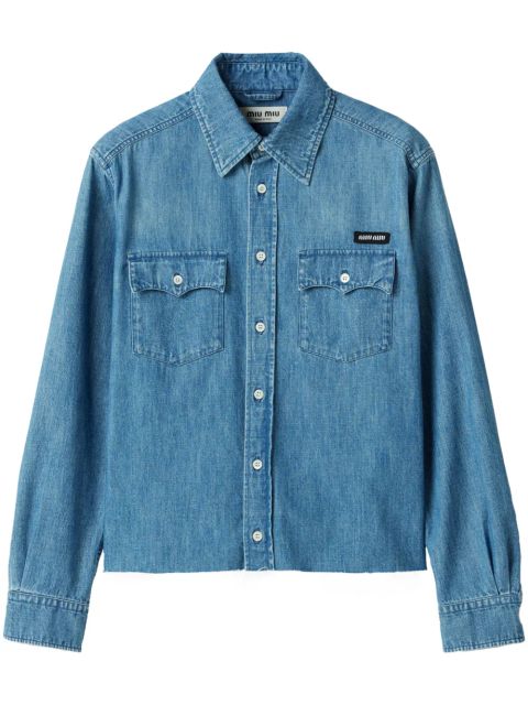Miu Miu chambray shirt - Blue