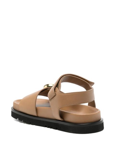 LOEWE leather sandals - Brown