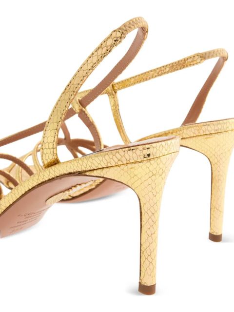 Aquazzura Talk To Me leather sandals - Gold