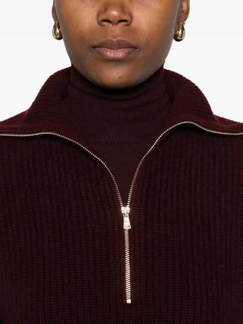 Max Mara zip Nadar sweater - Red