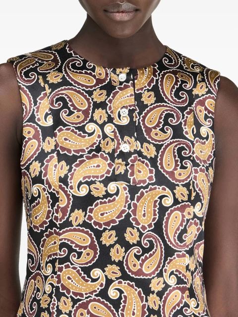 JW Anderson paisley-print mini dress - Black