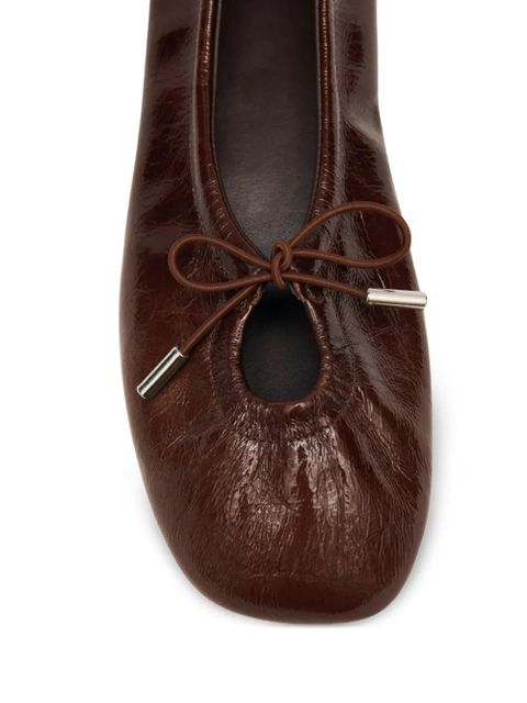 ALOHAS Rosalind leather ballet flats - Brown