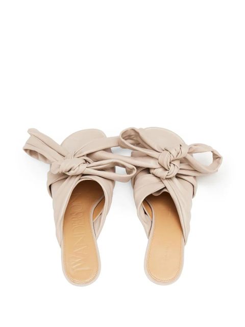JW Anderson 95mm bow mules - Neutrals