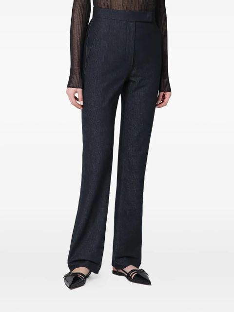 Max Mara cotton straight-leg trousers - Blue