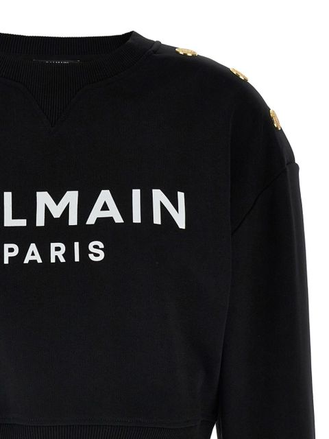 Balmain logo sweatshirt - Black
