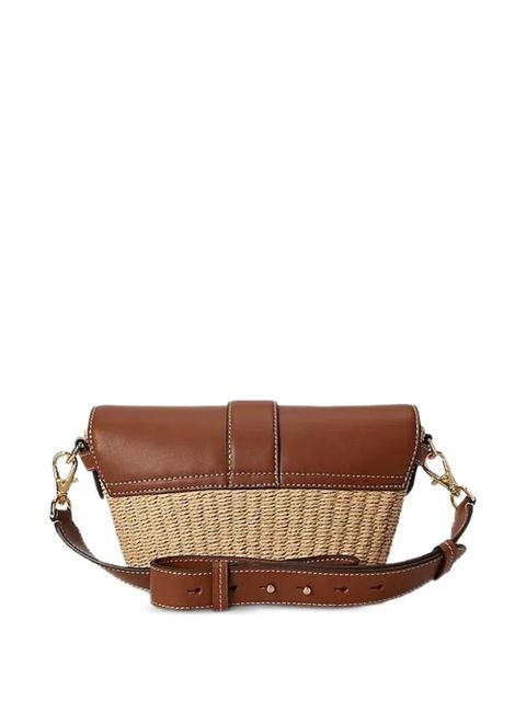 Lauren Ralph Lauren Lynden buckle textured tote bag - Neutrals