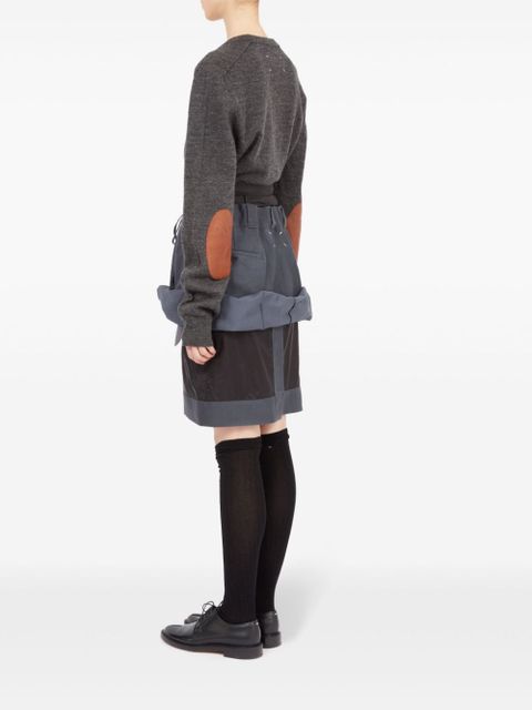 Maison Margiela layered knee-length skirt - Grey
