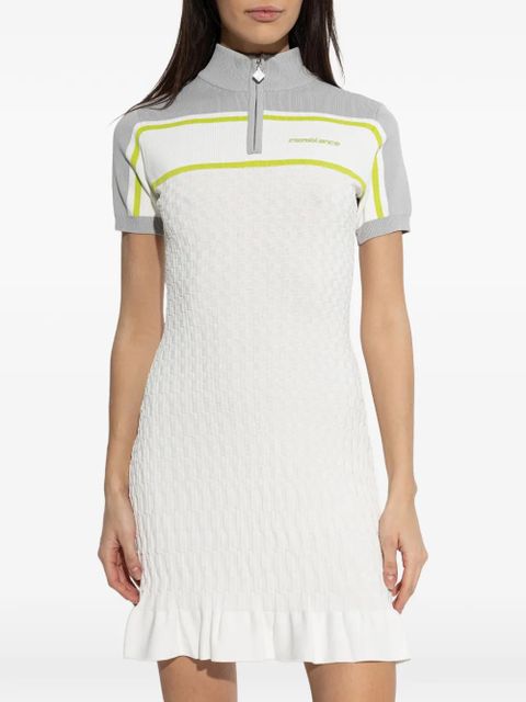 Casablanca zip-up mini dress - White