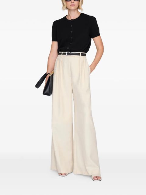 ANINE BING Gracie short-sleeve cardigan - Black - zdjęcie produktu nr 2