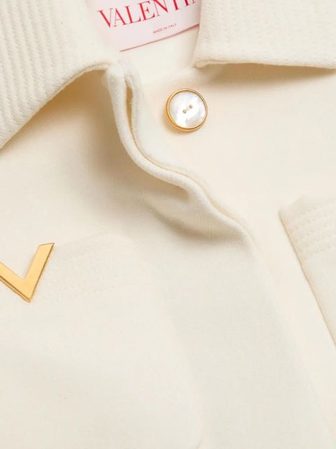 Valentino Garavani Drill double-breasted coat - White