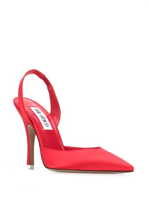 The Attico pointed slingback pumps - Red - zdjęcie produktu nr 2