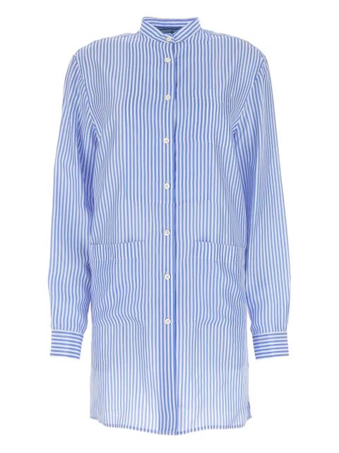 Prada striped silk shirt - Blue - zdjęcie produktu nr 1