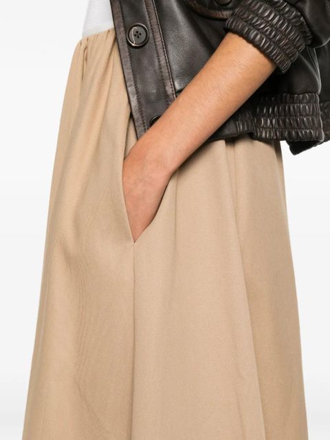 Maje elasticated-waist midi skirt - Neutrals - zdjęcie produktu nr 2