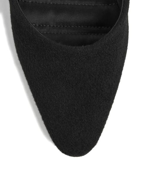TOTEME wool slippers - Black