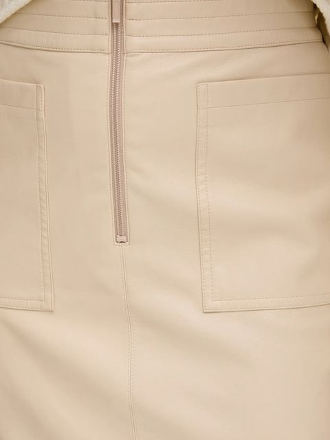 Marc Aurel spódnica kolor beżowy midi prosta 2330-2020-92699