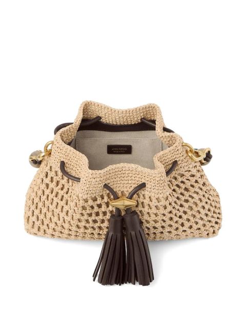 Jimmy Choo small Cinch tassel-detail tote bag - Neutrals