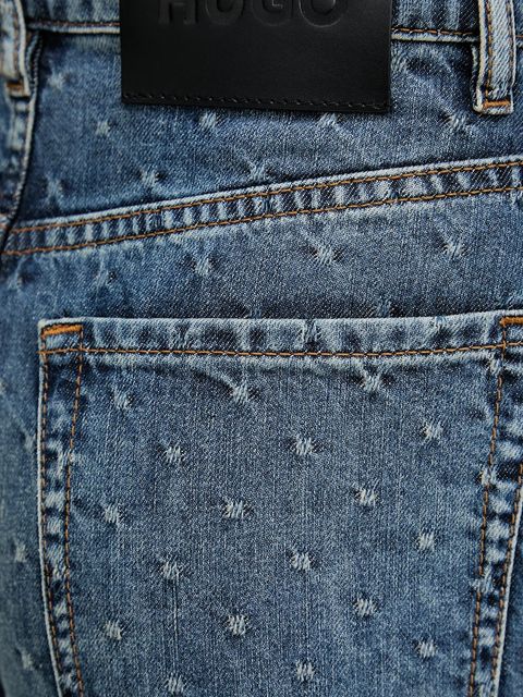 HUGO jeansy damskie high waist 50546502