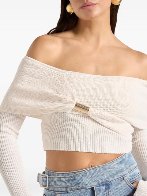 Manière De Voir Shana asymmetric overlay top - Neutrals