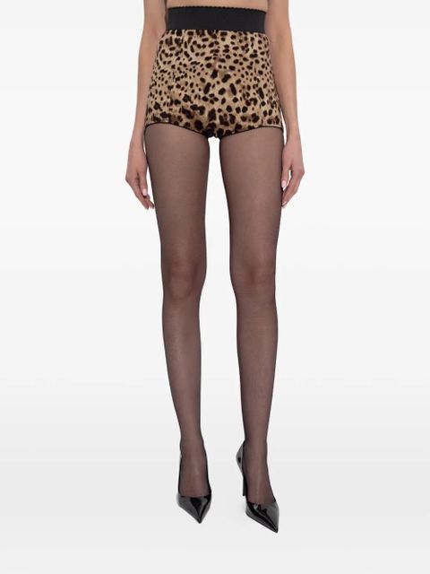 Dolce & Gabbana leopard-print shorts - Neutrals - zdjęcie produktu nr 2