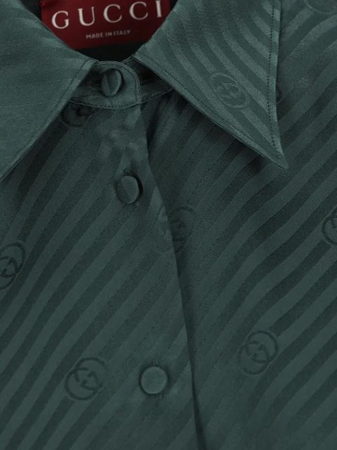Gucci Interlocking GG jacquard shirt - Green