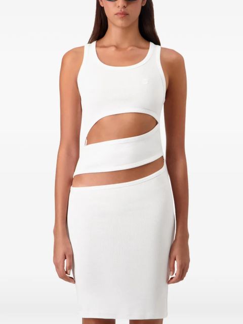 Coperni cut-out mini dress - White