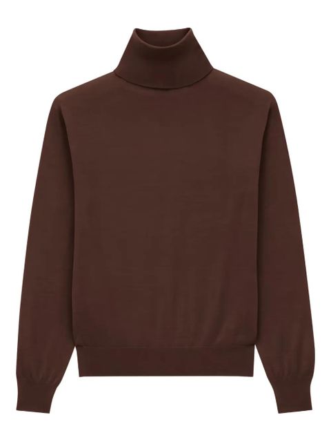 Saint Laurent roll-neck cashmere sweater - Brown - zdjęcie produktu nr 1