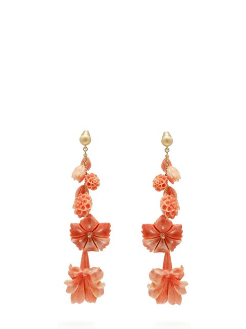 Cult Gaia Giana flower-drop earrings - Gold - zdjęcie produktu nr 2
