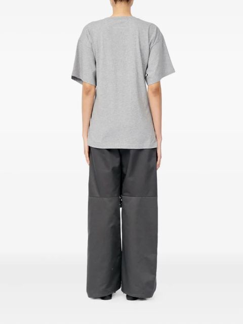 MM6 Maison Margiela roundneck label T-shirt - Grey