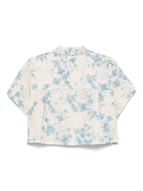 Agua By Agua Bendita floral-print linen shirt - Neutrals - zdjęcie produktu nr 2