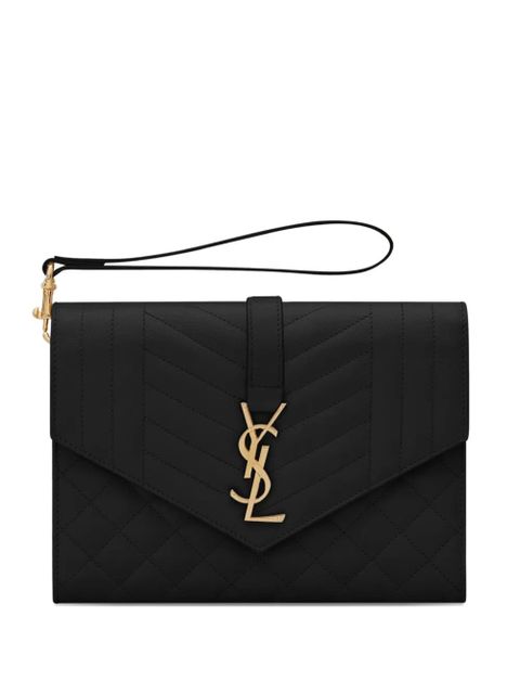 Saint Laurent Envelope clutch bag - Black - zdjęcie produktu nr 1