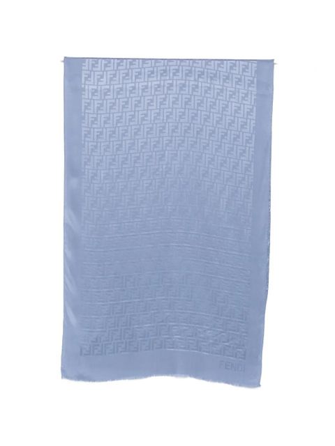 FENDI FF-motif scarf - Blue - zdjęcie produktu nr 1