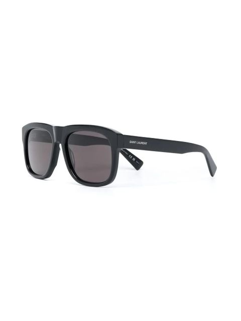 Saint Laurent Eyewear square-frame tinted sunglasses - Black - zdjęcie produktu nr 2