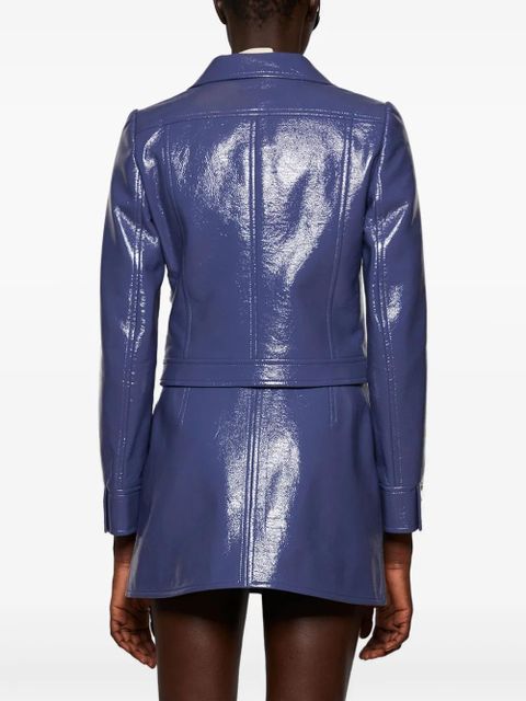 Courrèges Reedition Vinyl jacket - Blue