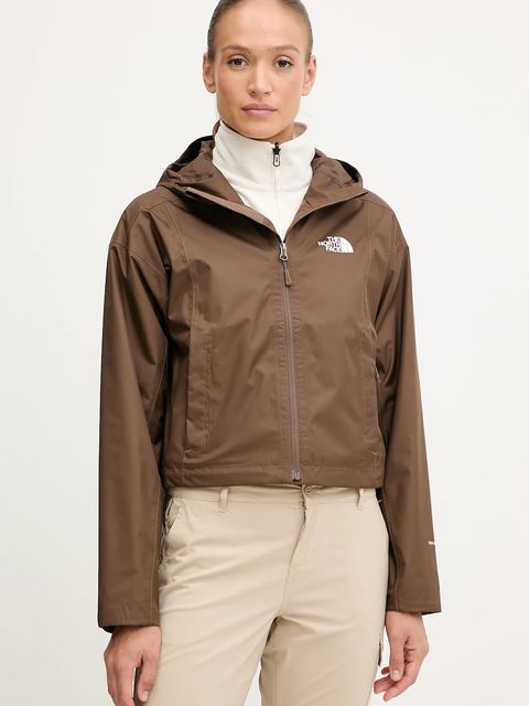 The North Face kurtka outdoorowa Cropped Quest kolor brązowy przejściowa NF0A55EP1OI1 - zdjęcie produktu nr 1