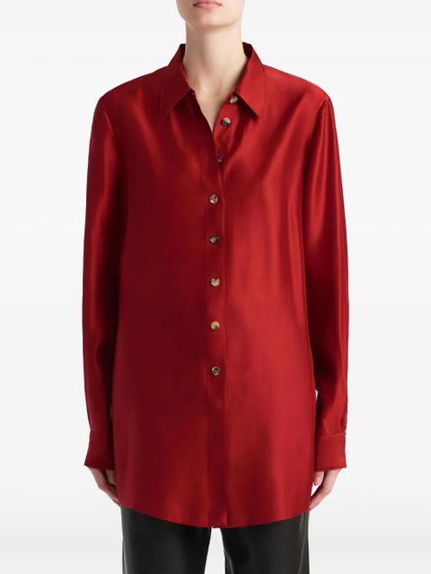 KHAITE buttoned shirt - Red - zdjęcie produktu nr 2