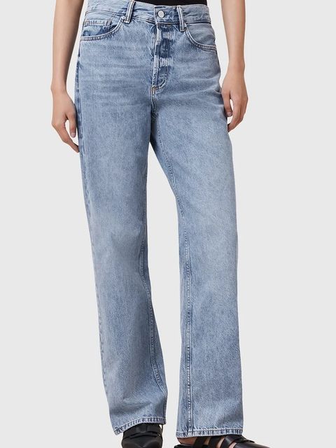 AllSaints jeansy bawełniane BROOKLYN damskie high waist W061EC - zdjęcie produktu nr 2