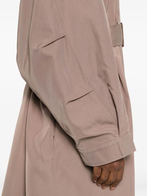 The Frankie Shop double-breasted belted trench coat - Brown
