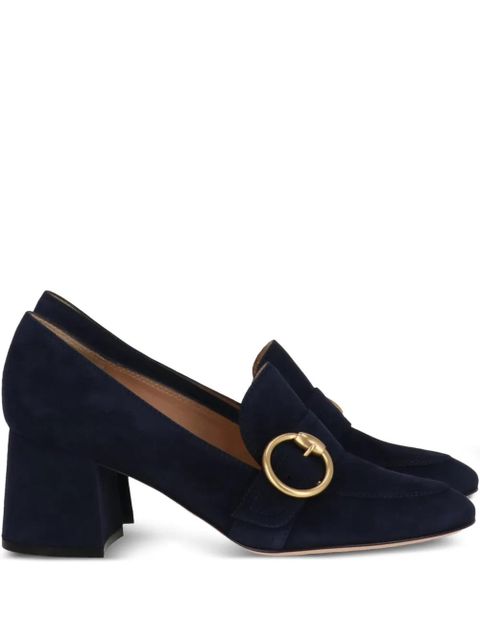 Gianvito Rossi Camden buckle-detail loafers - Blue - zdjęcie produktu nr 1