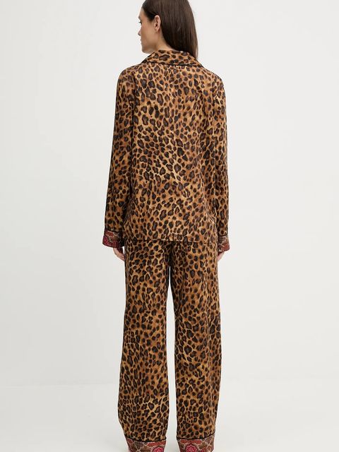 Lauren Ralph Lauren piżama damska kolor brązowy ILN92460