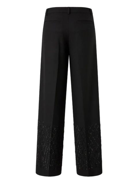 PINKO embellished-hem pleated trousers - Black - zdjęcie produktu nr 2