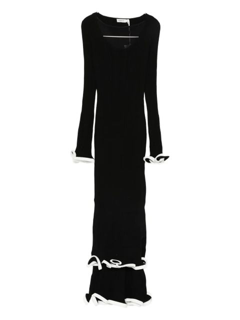 Simkhai Solani ruffled midi dress - Black