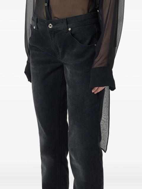 Blumarine logo-patch jeans - Black