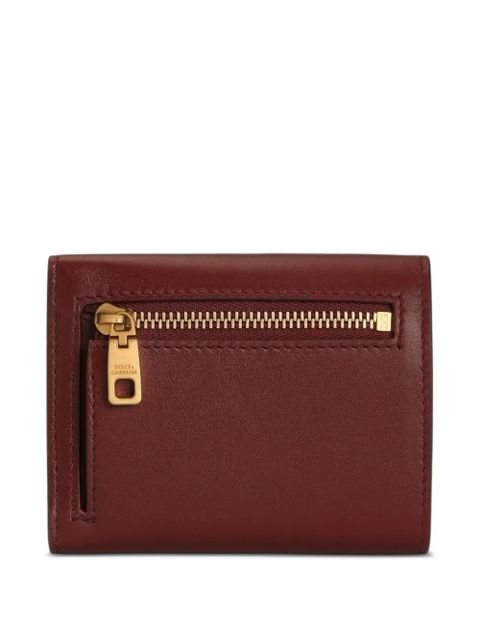 Dolce & Gabbana logo-plaque wallet - Red