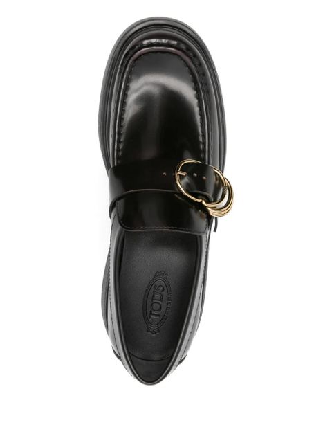 Tod's buckle-detail platform loafers - Black