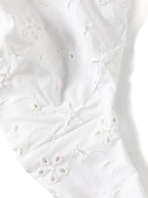 MC2 Saint Barth Tristan floral-embroidered bikini top - White - zdjęcie produktu nr 2