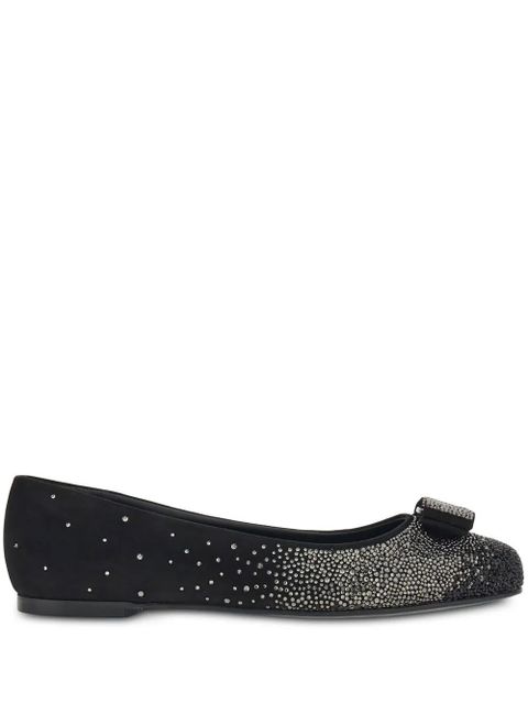 Ferragamo Vara bow ballerina shoes - Black - zdjęcie produktu nr 1